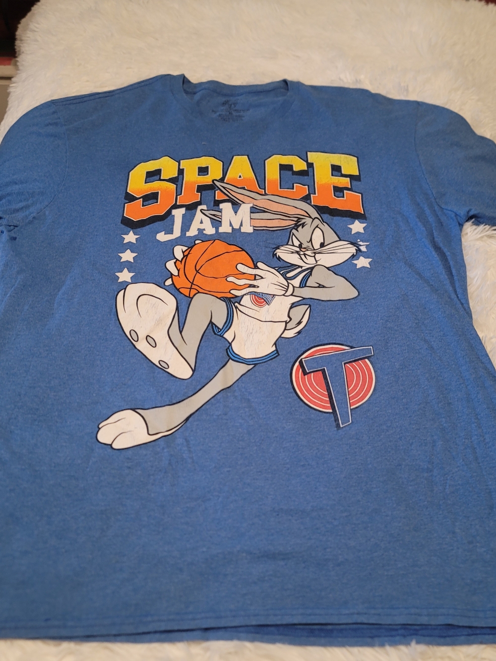 🔥3 For $25 Space Jam Bugs Bunny Graphic Tee - Blue XL